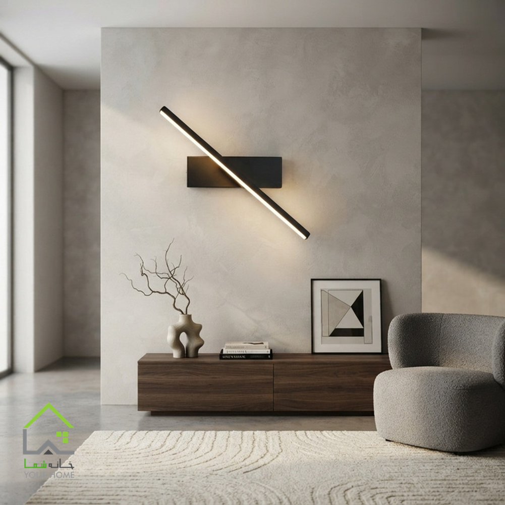 دیوارکوب خطی مدرن آدر ژورنالی